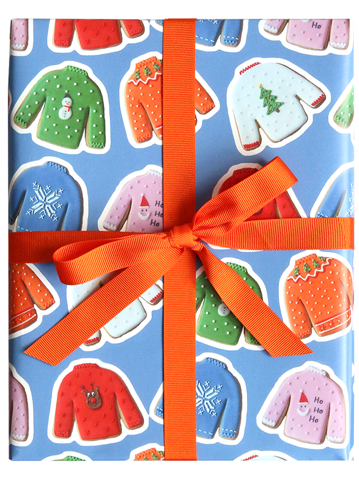 Afternoon Crumbs - Christmas Jumper Biscuit Wrapping Paper - £3 - afternooncrumbs.com