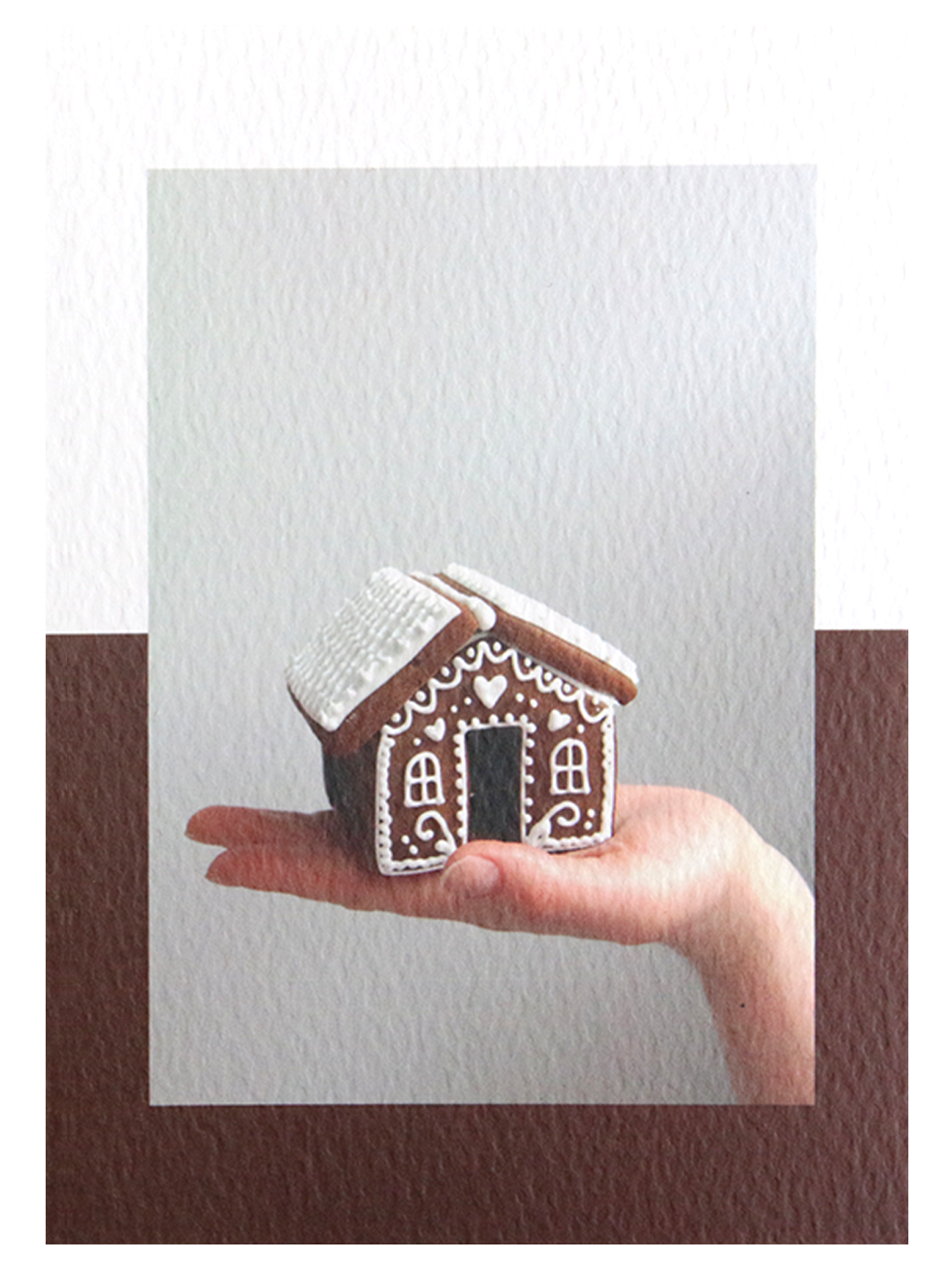 Gingerbread House Photo Christmas Card