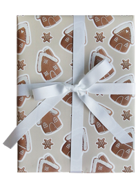 Afternoon Crumbs - Gingerbread House Wrapping Paper - £3 - afternooncrumbs.com