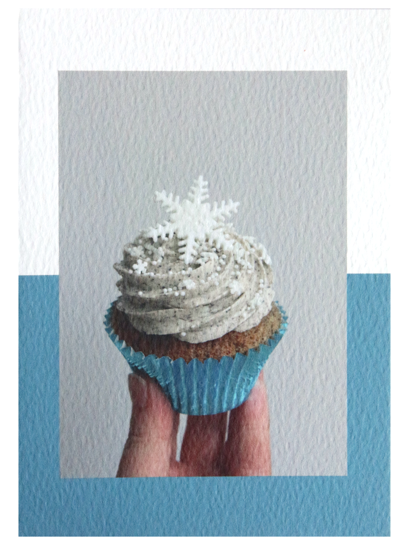 Snowflake Cupcake Christmas Card
