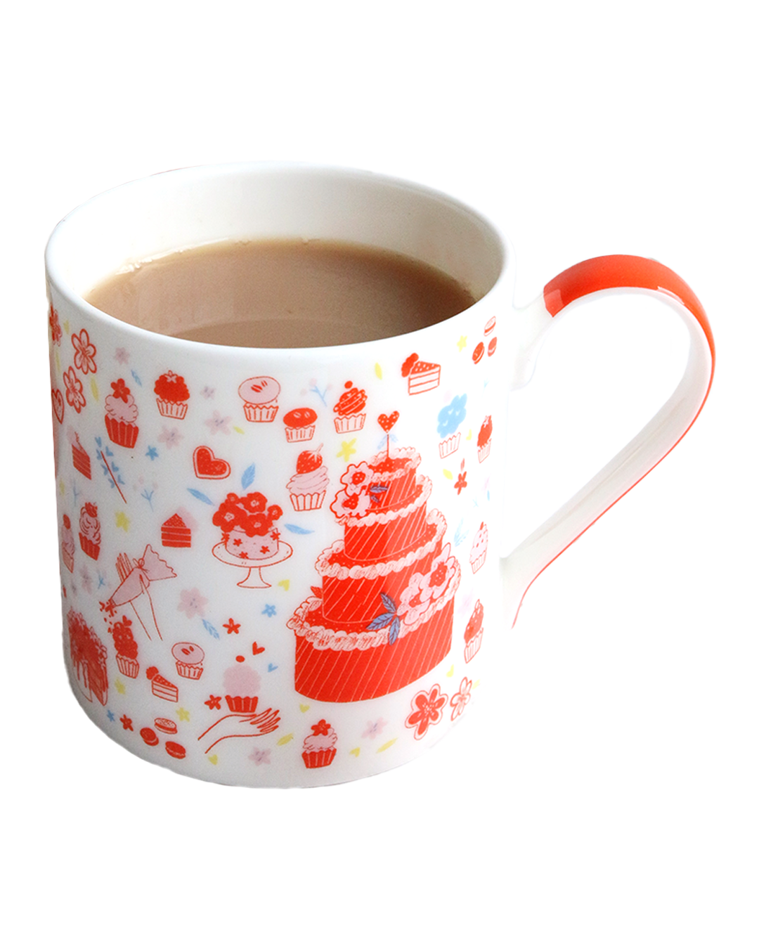 Afternoon Crumbs Spreading Sweetness Cake Mug Cutout