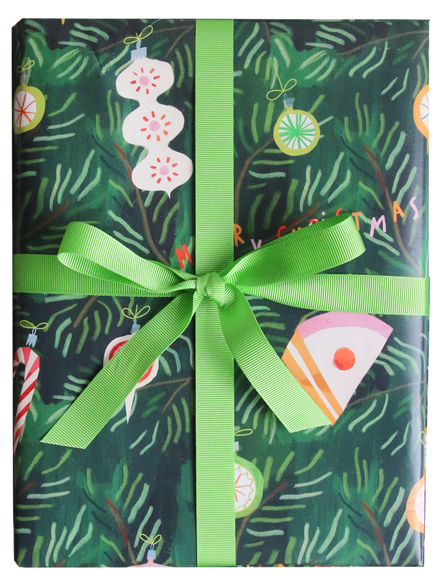 Afternoon Crumbs - 'Cake The Halls' Bauble Wrapping Paper - £3 - afternooncrumbs.com