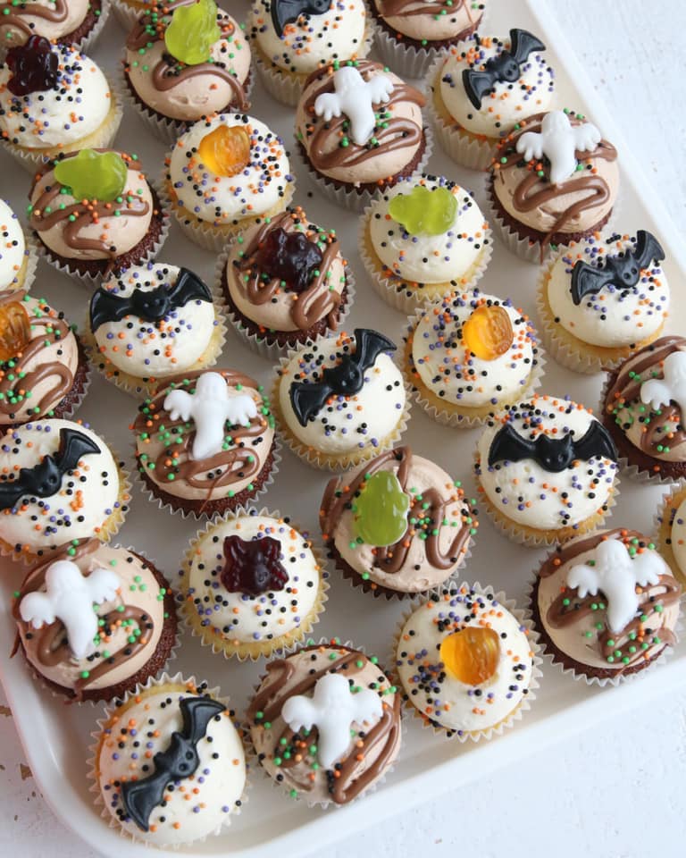 Box of 24 Mini Halloween Cupcakes