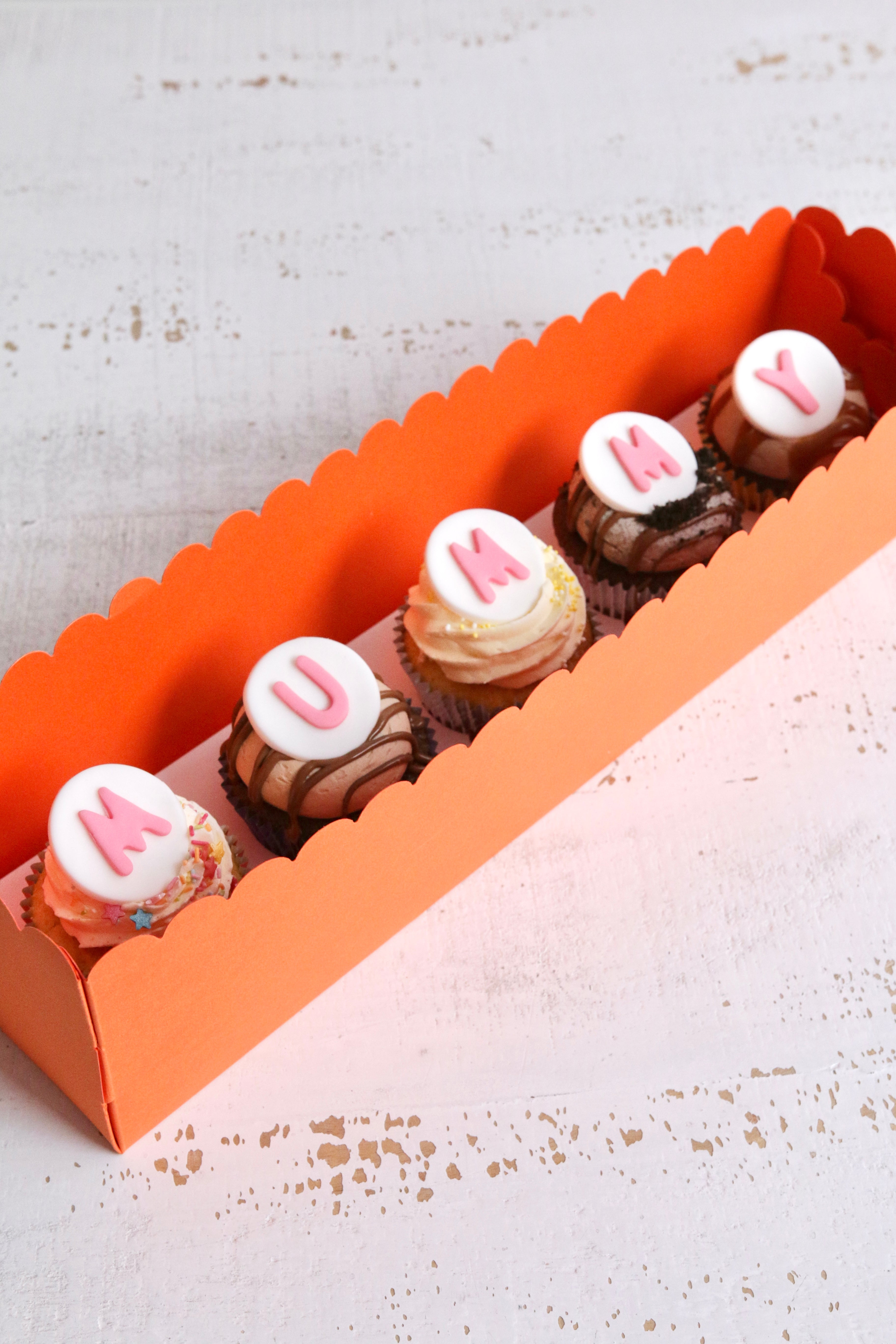 Mother's Day Name Cupcakes