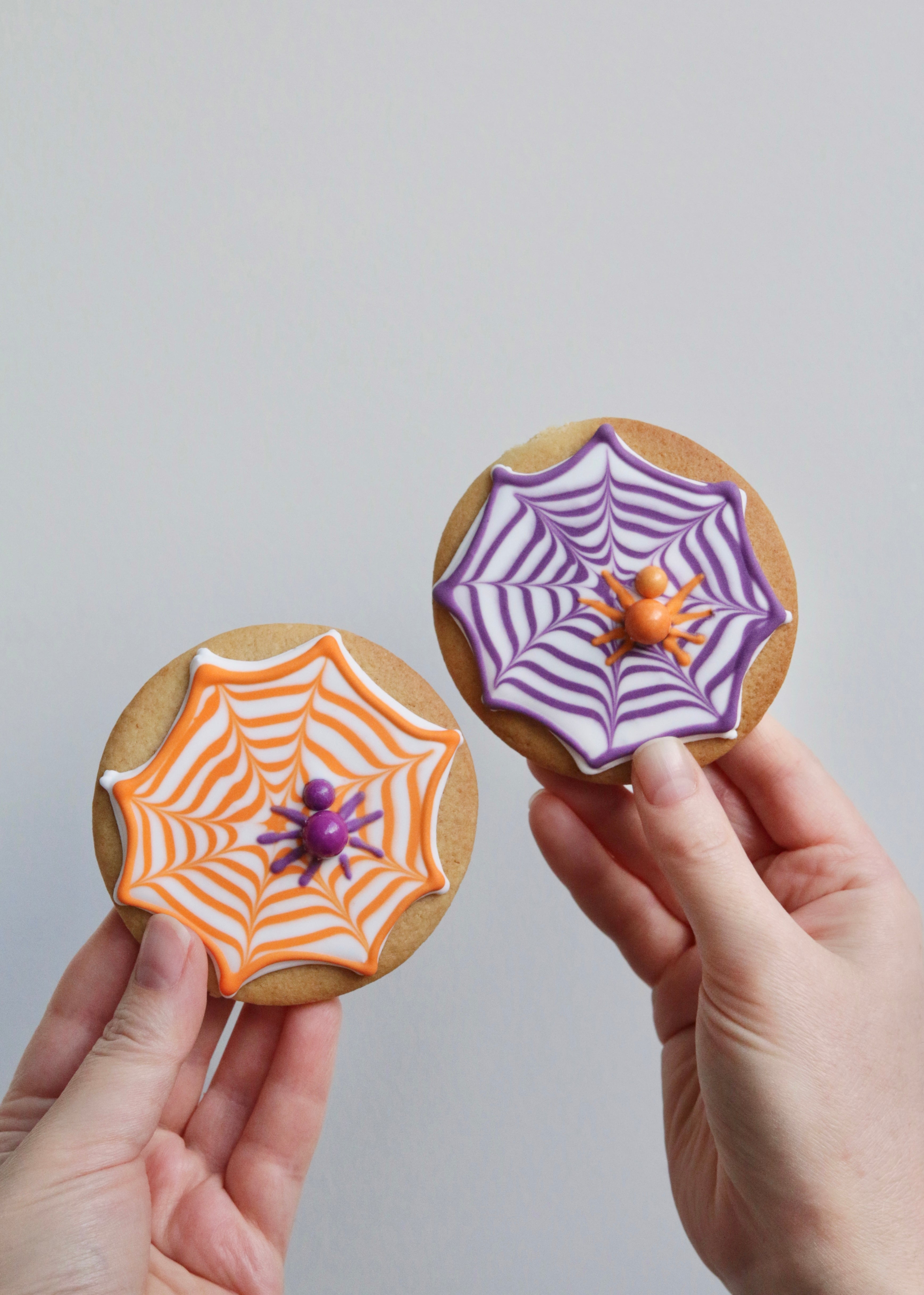 Spooky Spiderweb Biscuits