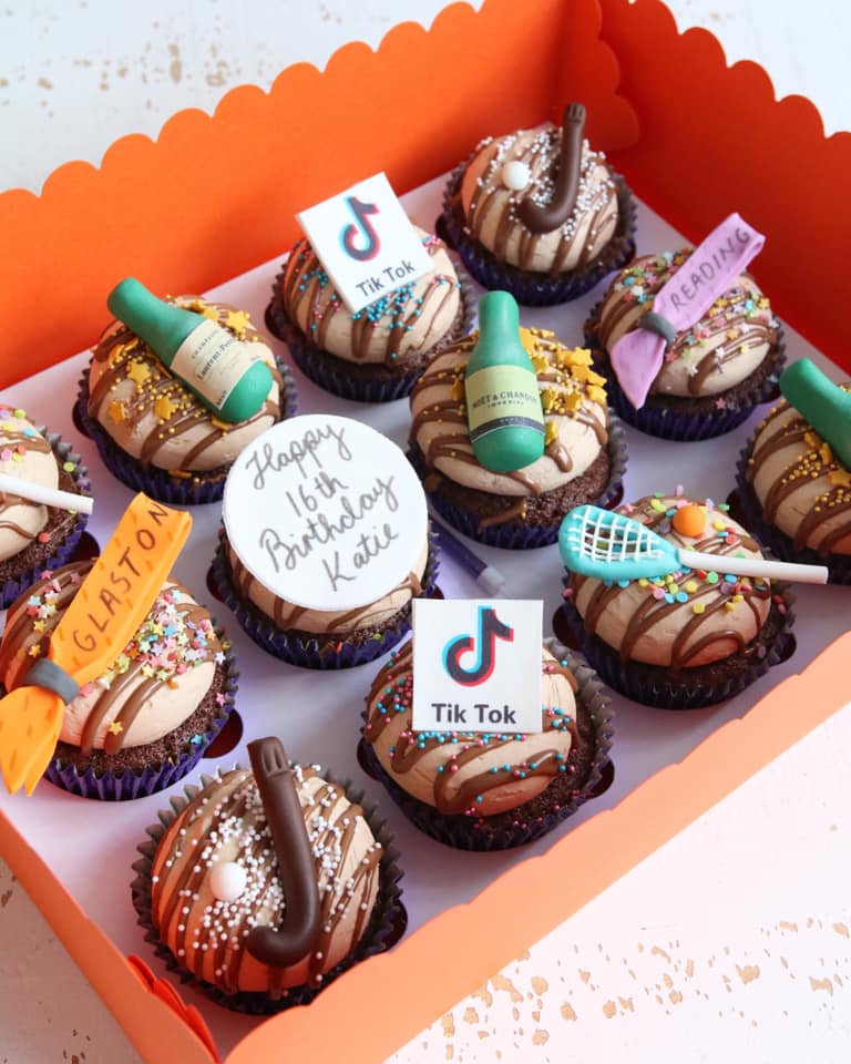 16th Birthday Favourite Things Cupcakes TikTok Festivals Sport