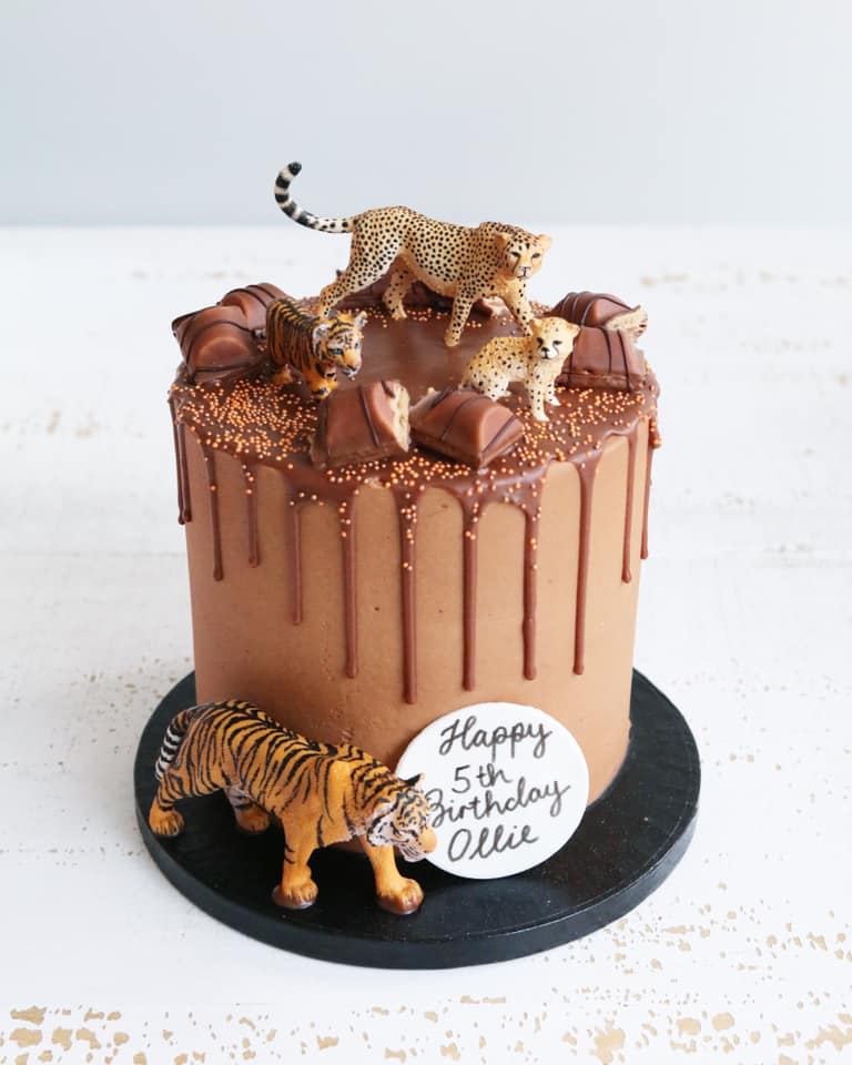 Big Cats Safari Drip Cake
