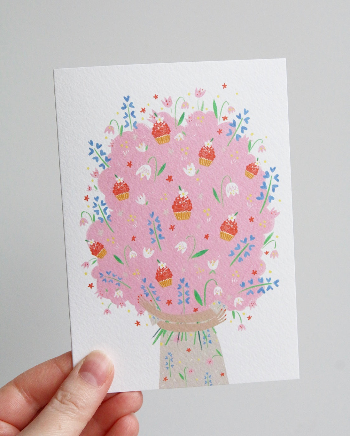 Bouquet of Cupcakes Greeting Card