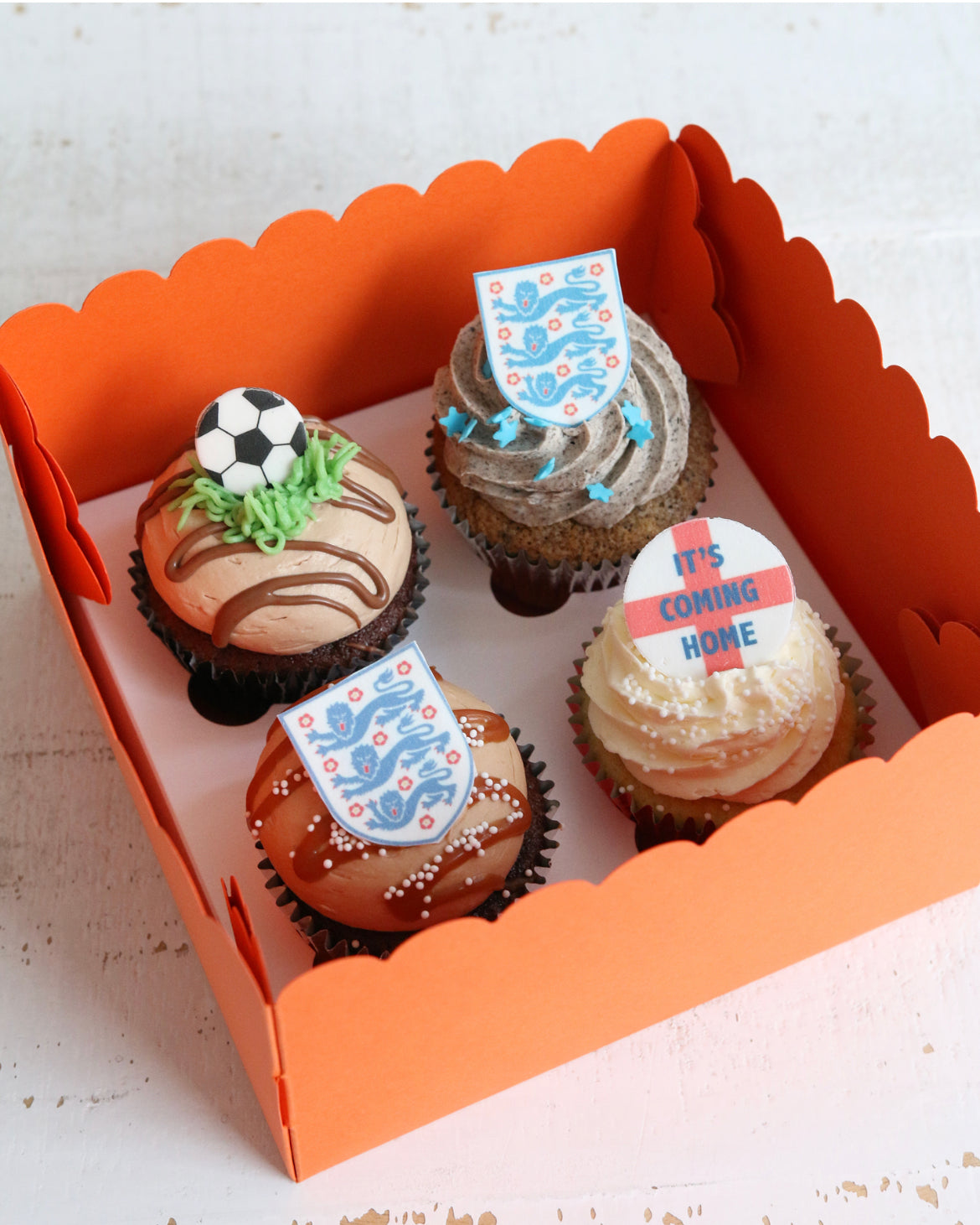"It's Coming Home" England Football Cupcakes