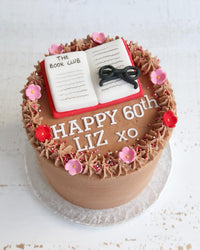 Buttercream Book Club Cake