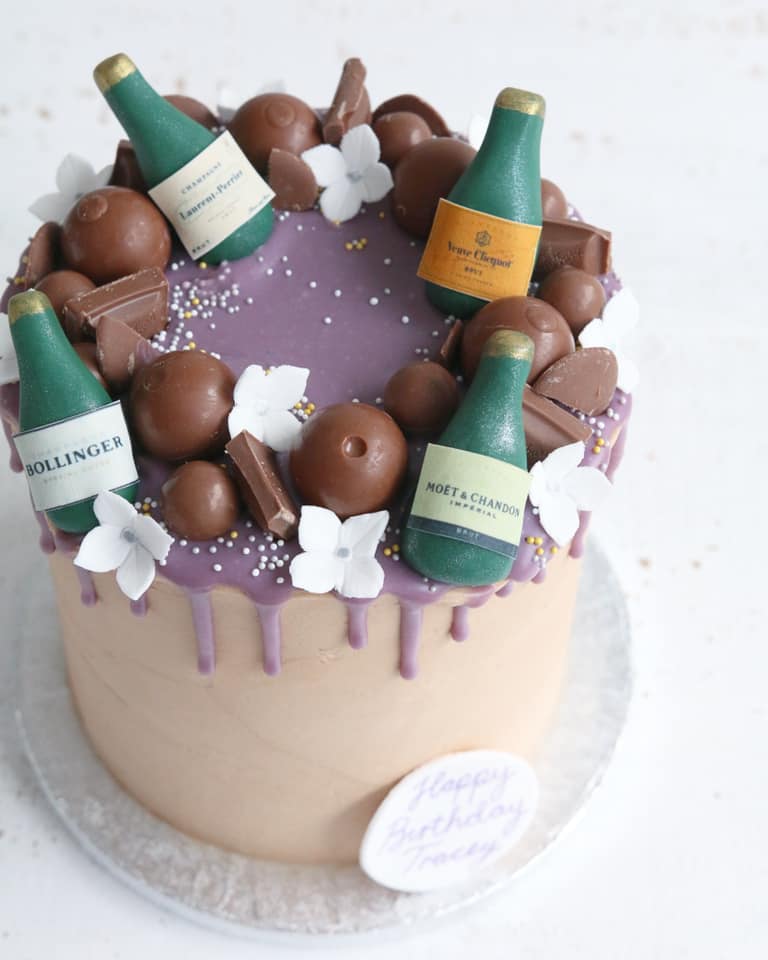 Champagne Drip Cake