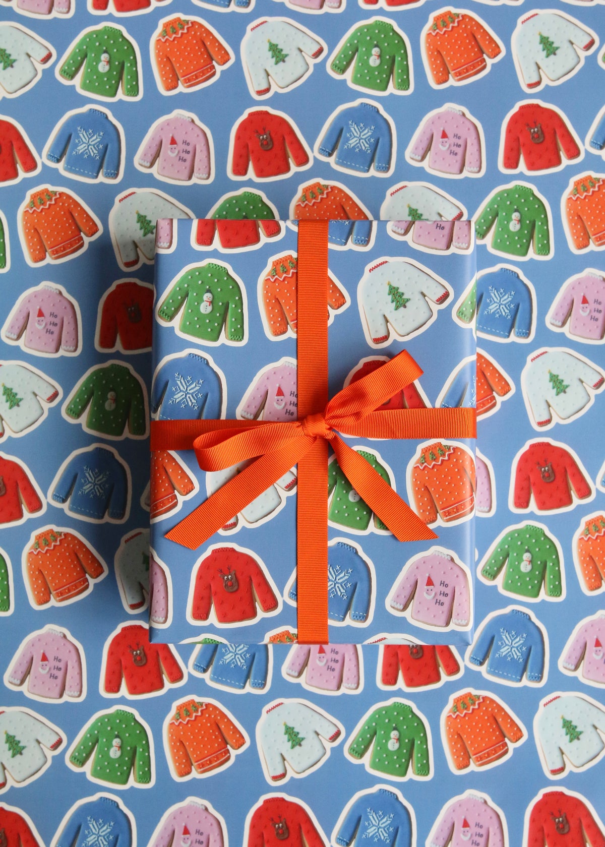 Christmas Jumper Biscuit Wrapping Paper