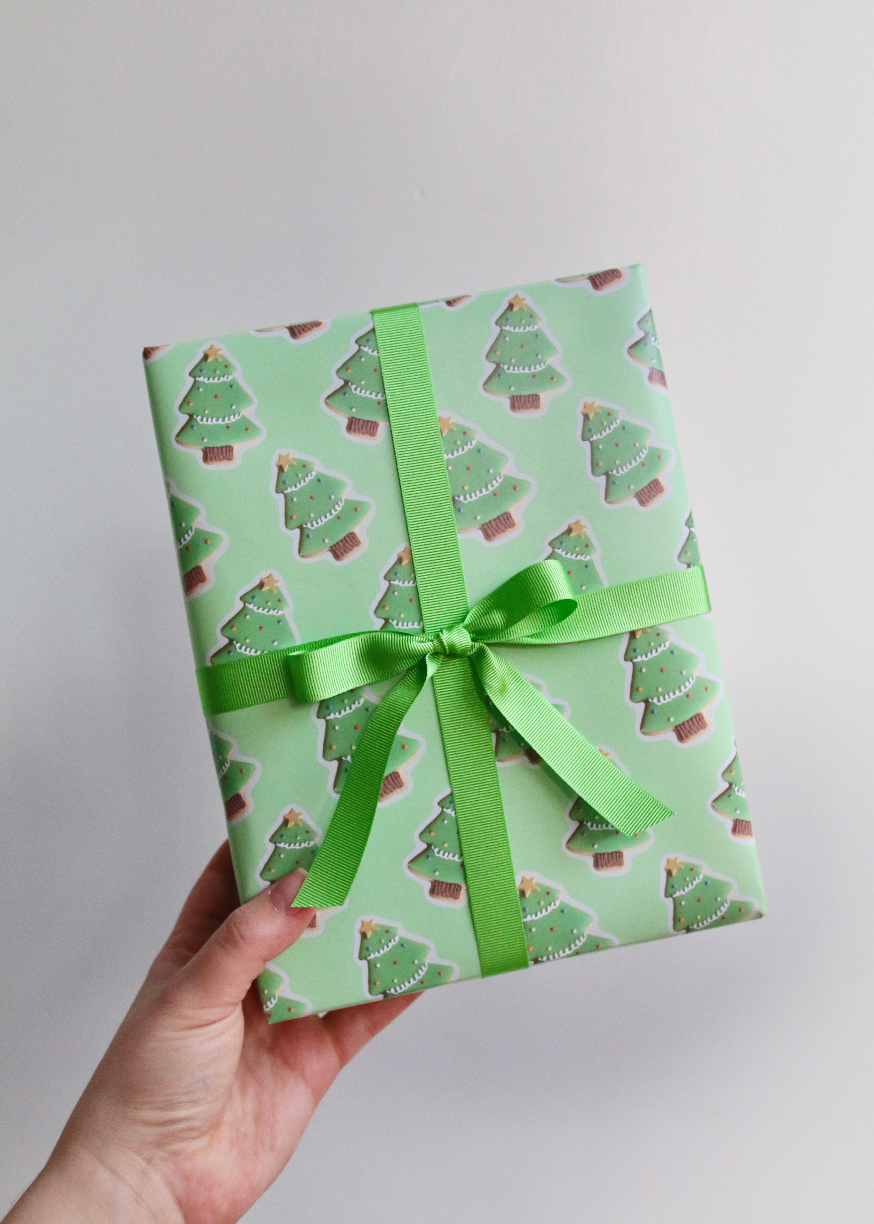 Christmas Tree Biscuits Wrapping Paper