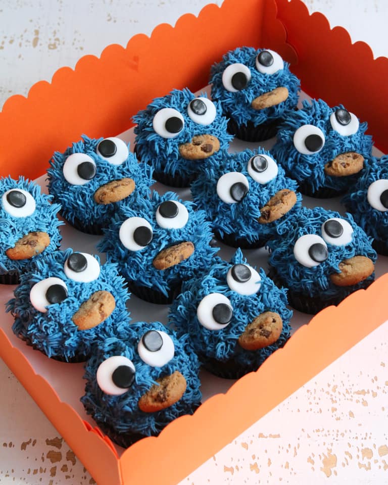 Cookie Monster Cupcakes
