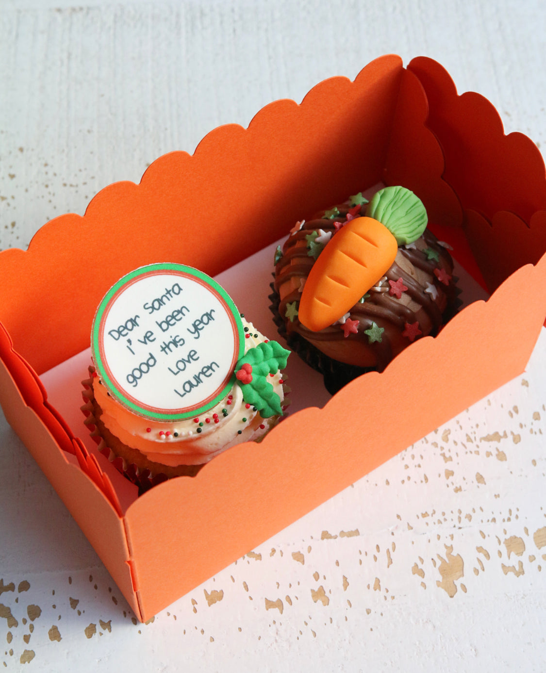 Dear Santa Cupcakes