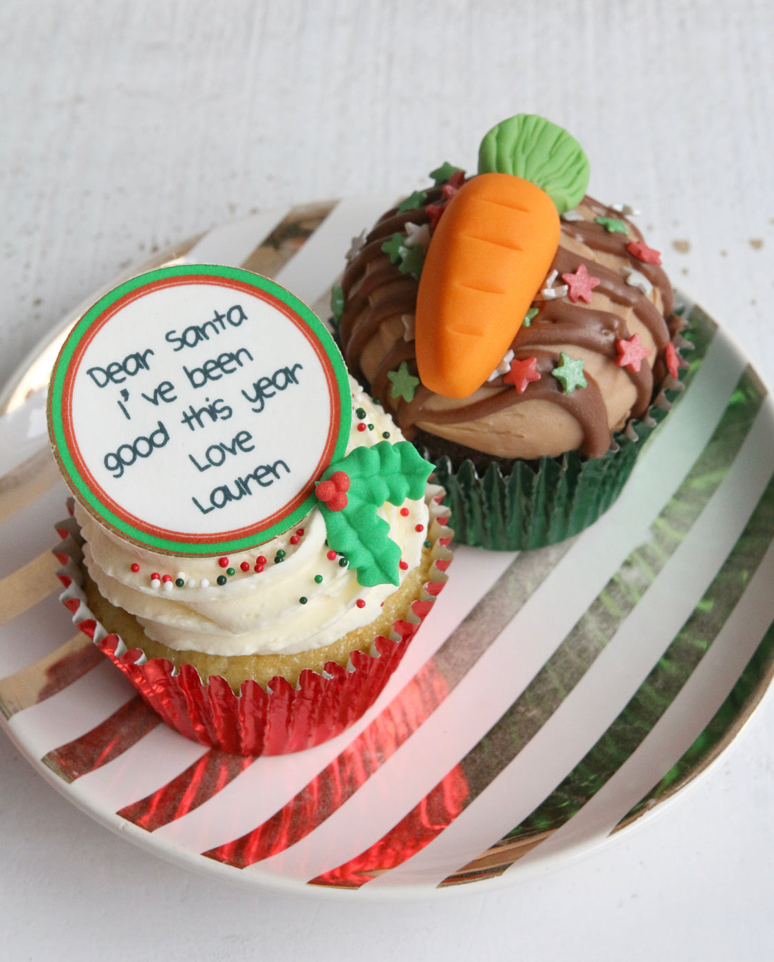 Dear Santa Cupcakes