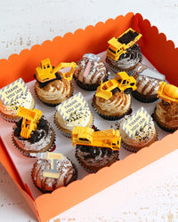 Digger Construction Cupcakes