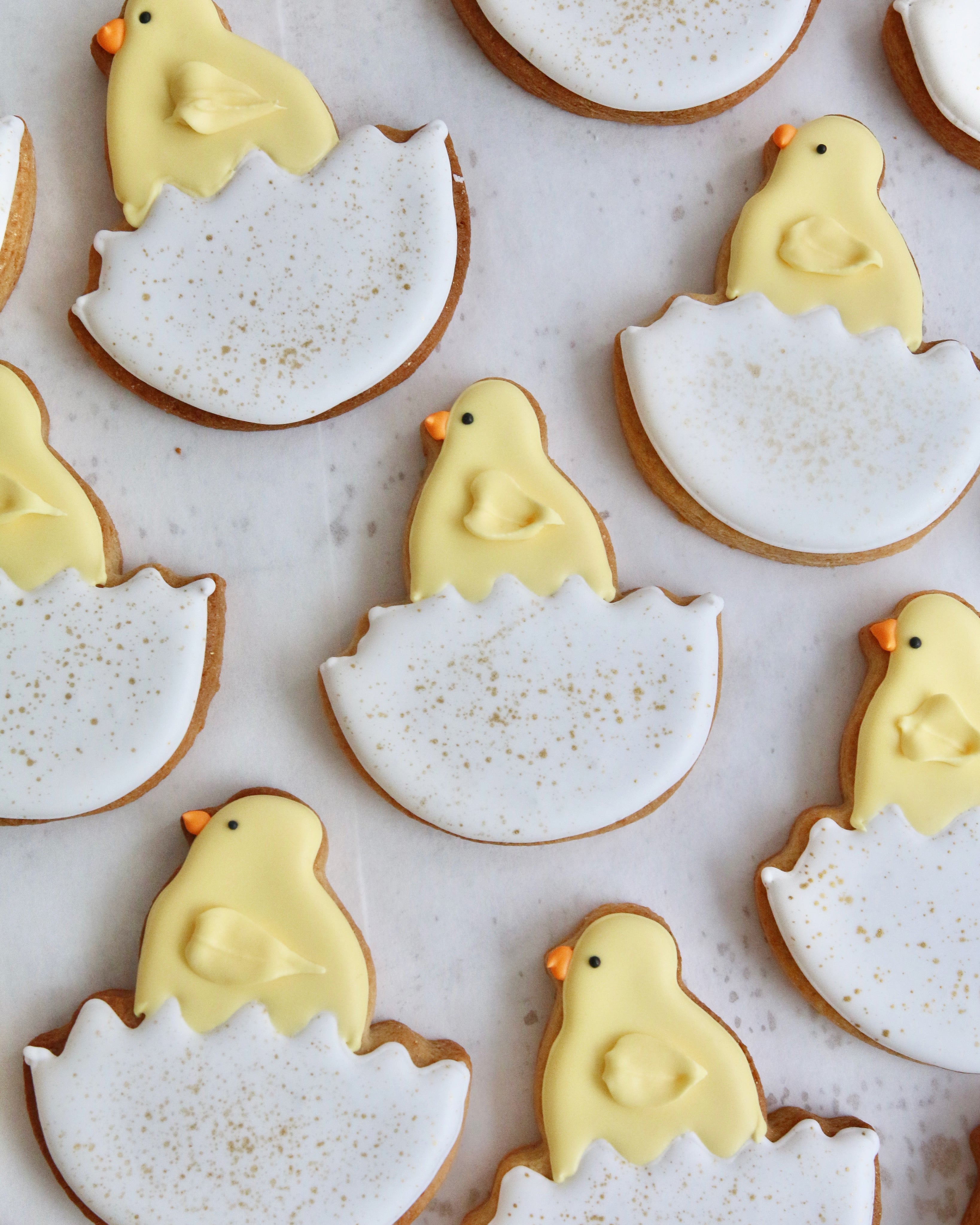 Cheerful Easter Chick Biscuits