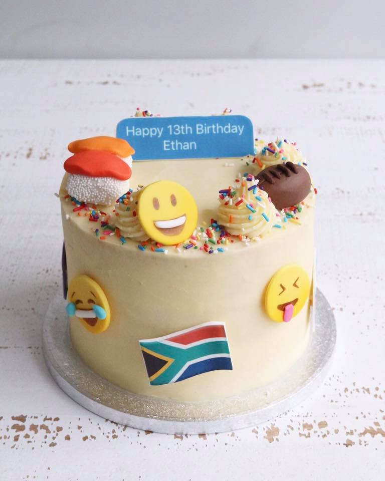 Buttercream Emoji Cake
