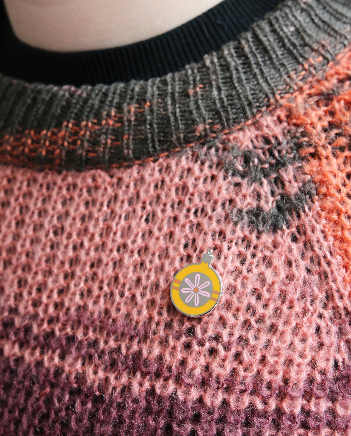 Enamel Christmas Bauble Pin
