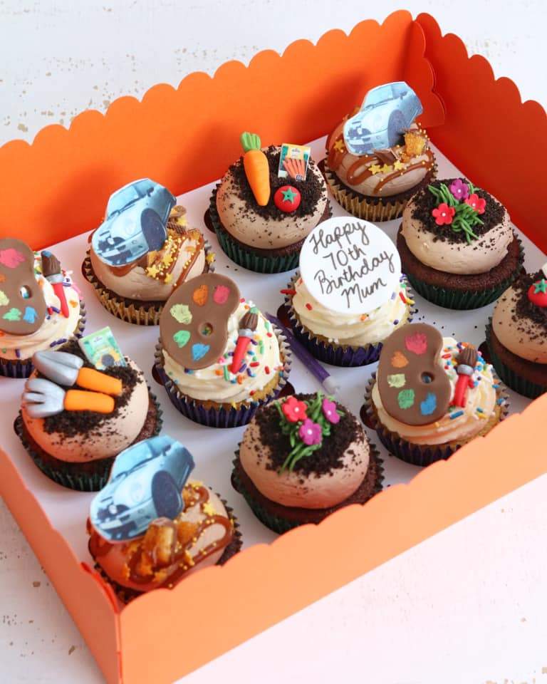 Favourite Things Cupcakes - Gardening, Cars, Art