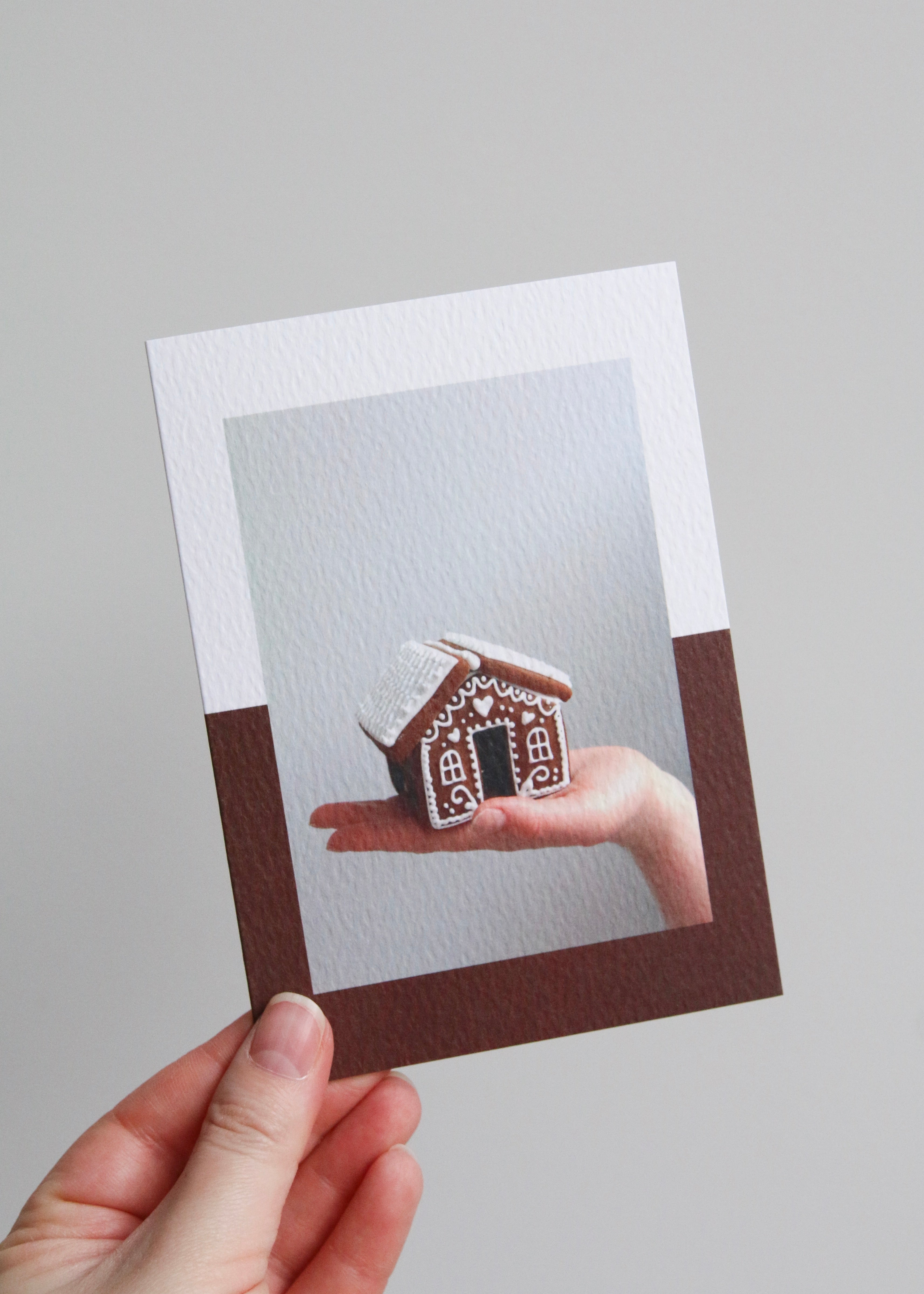 Gingerbread House Christmas Photo Card