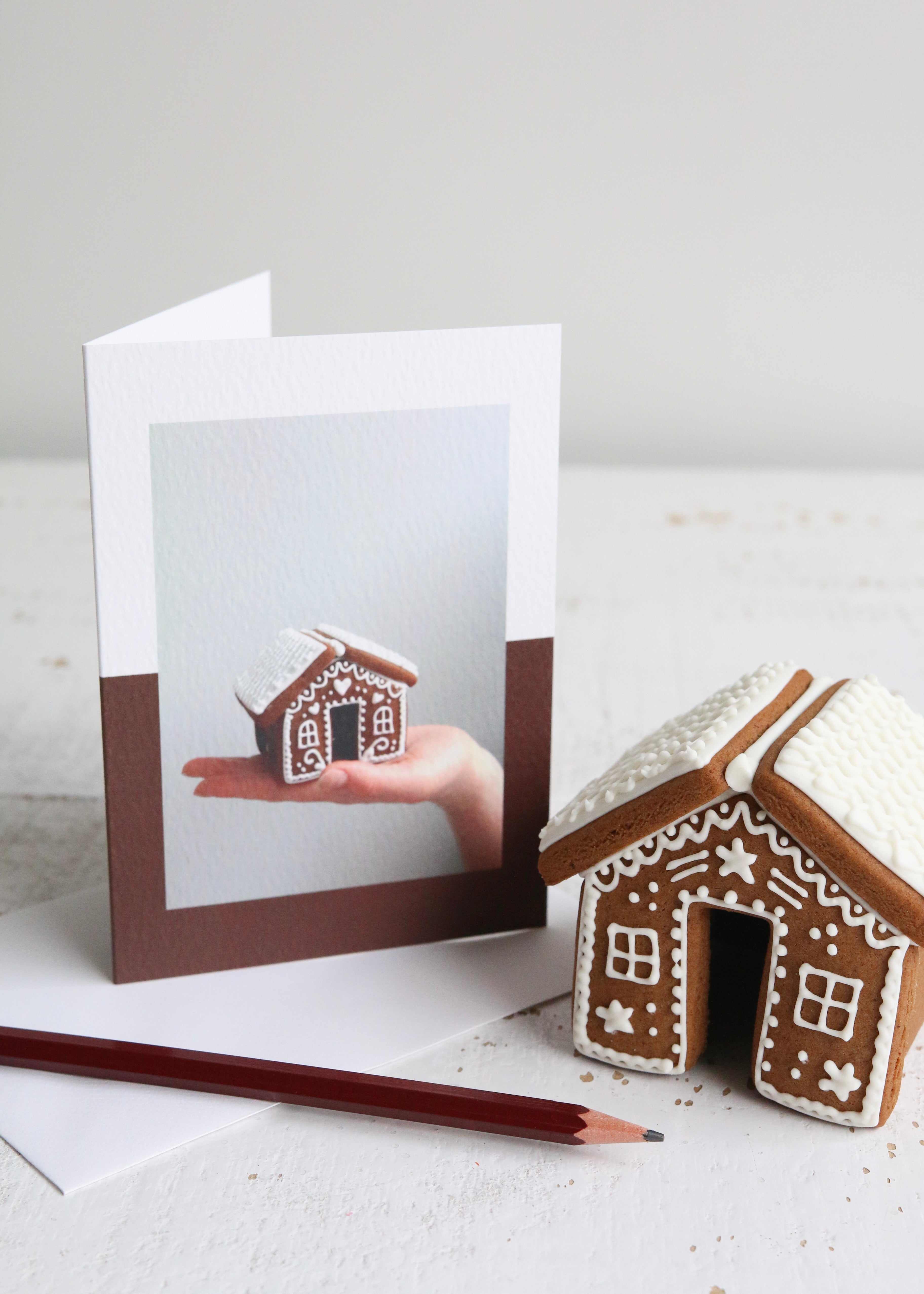 Gingerbread House Christmas Photo Card