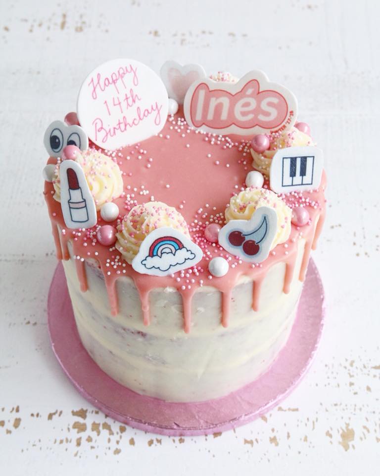 Glossier Drip Cake