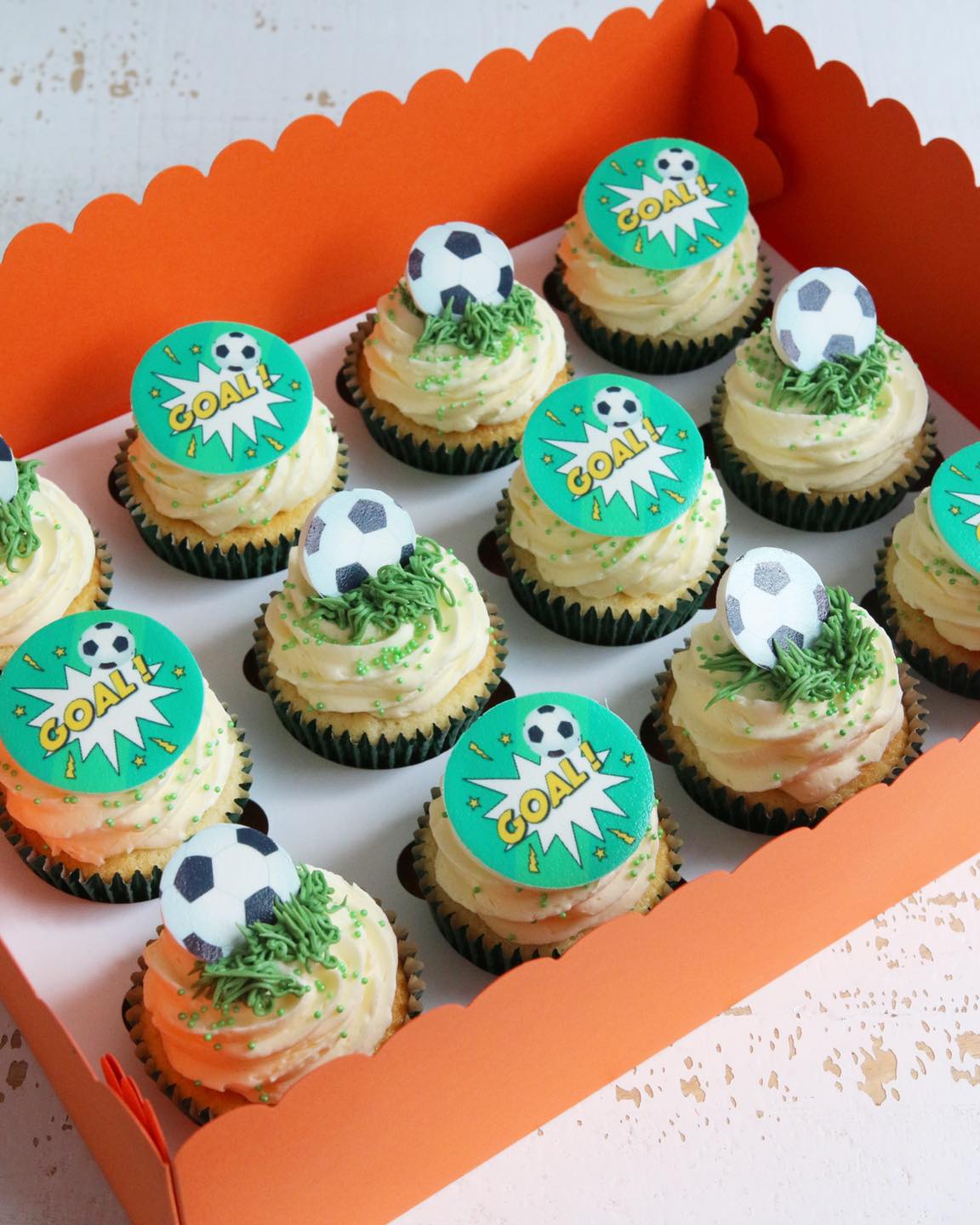 Goal Football Cupcakes