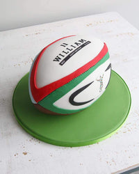 Harlequins Rugby Ball Cake
