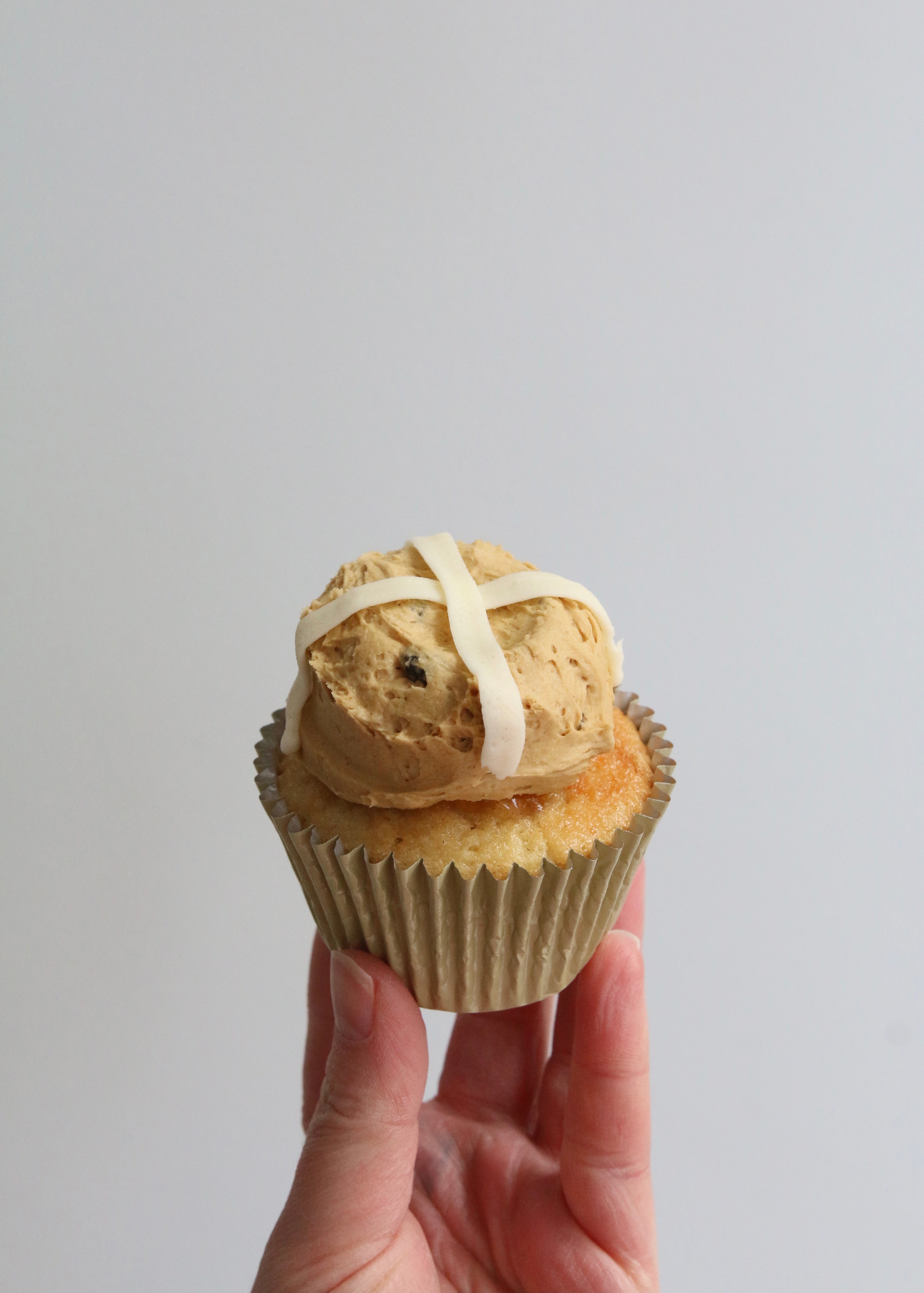Box of Hot Cross Bun Cupcakes (Pre-Orders Closed)