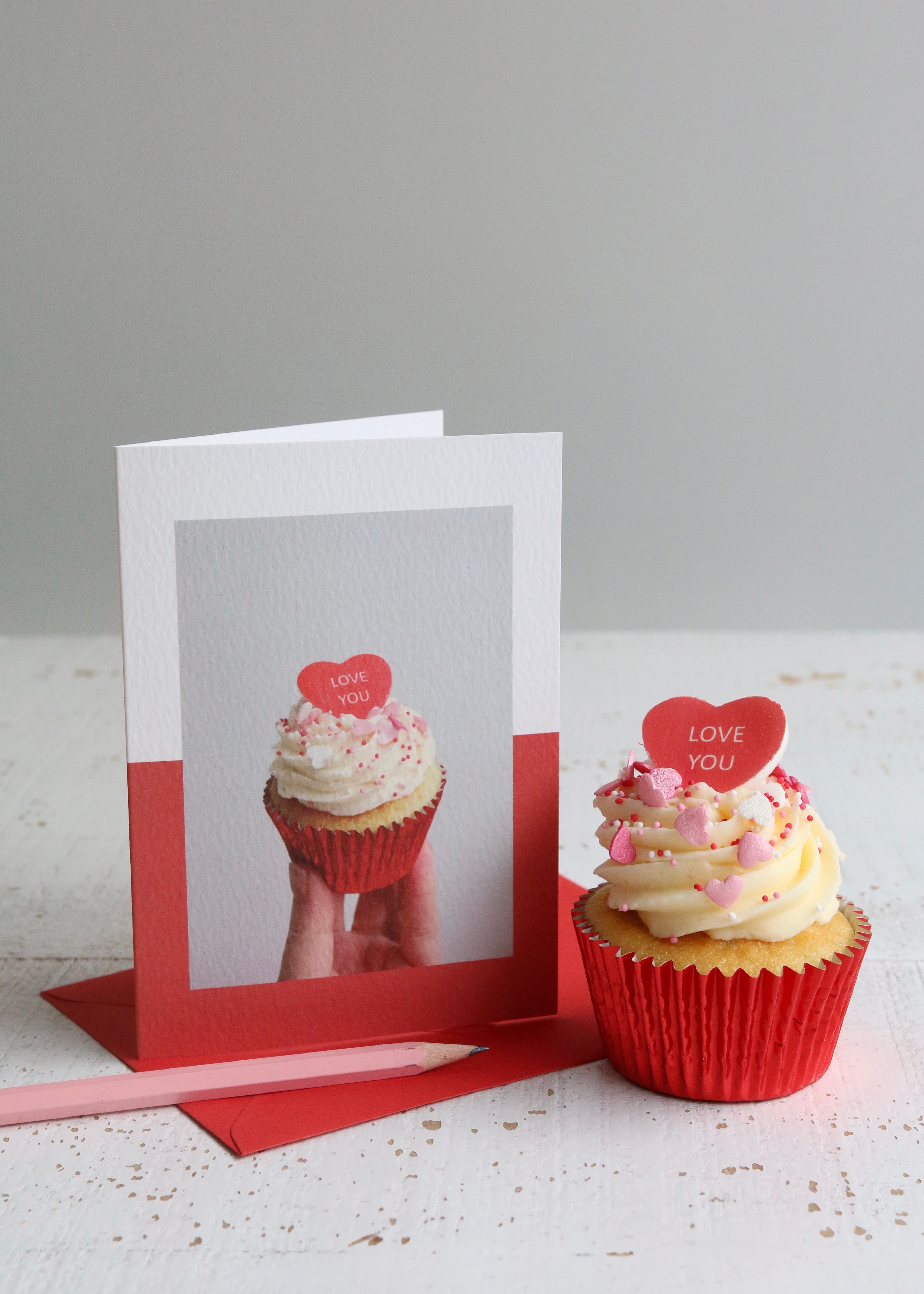 Love You Cupcake Photo Card