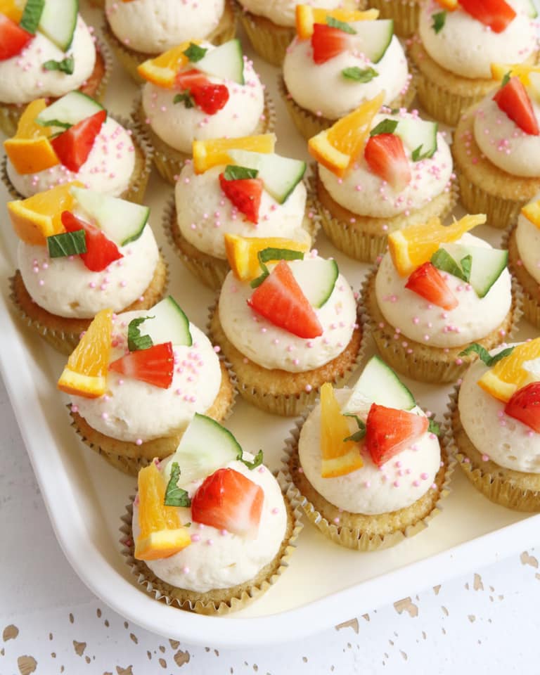 Mini Pimm's Cupcakes