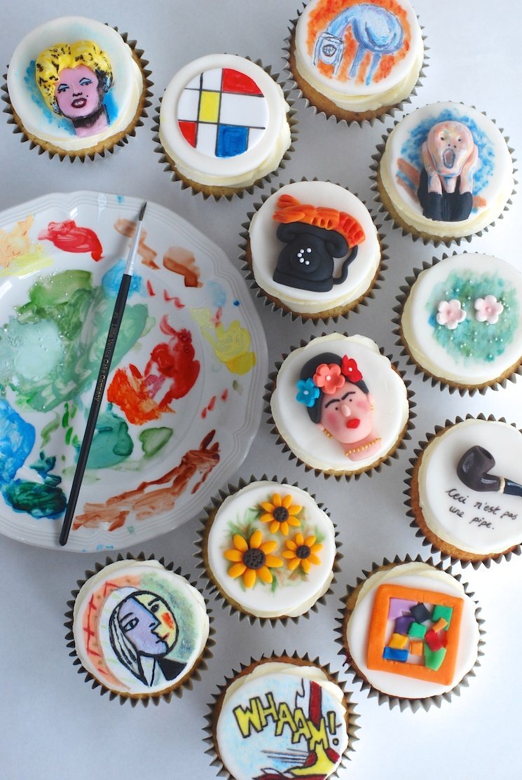 Modern Art Cupcakes