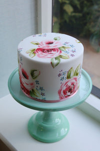 Painted Flower Cake
