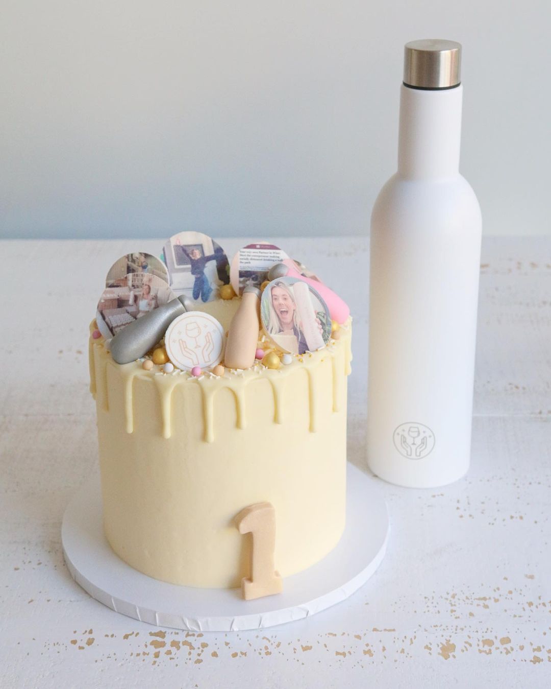 Partner In Wine Drip Cake