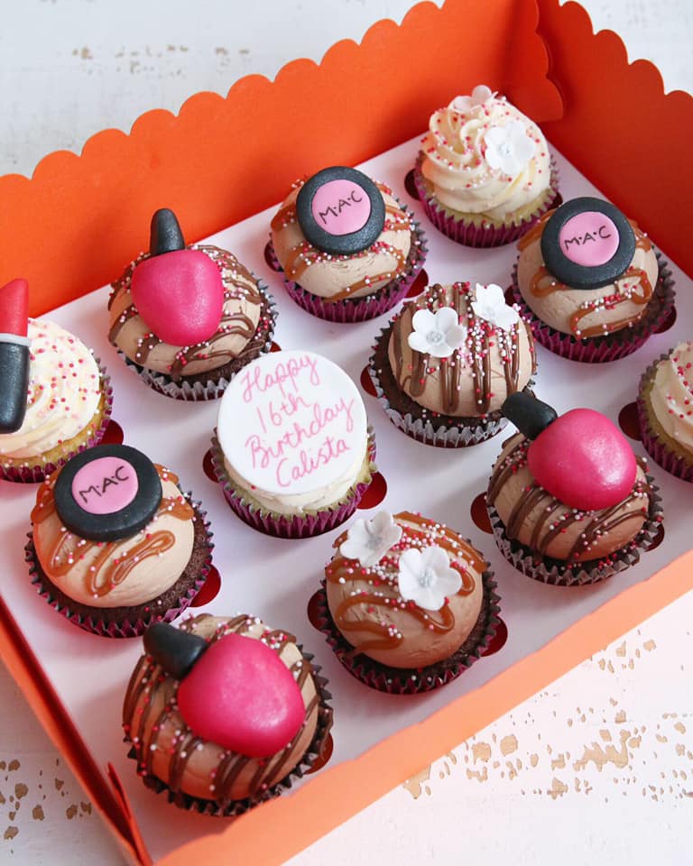 Pink Make Up Cupcakes