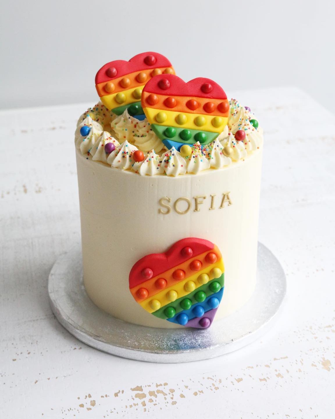 Buttercream Pop It Cake