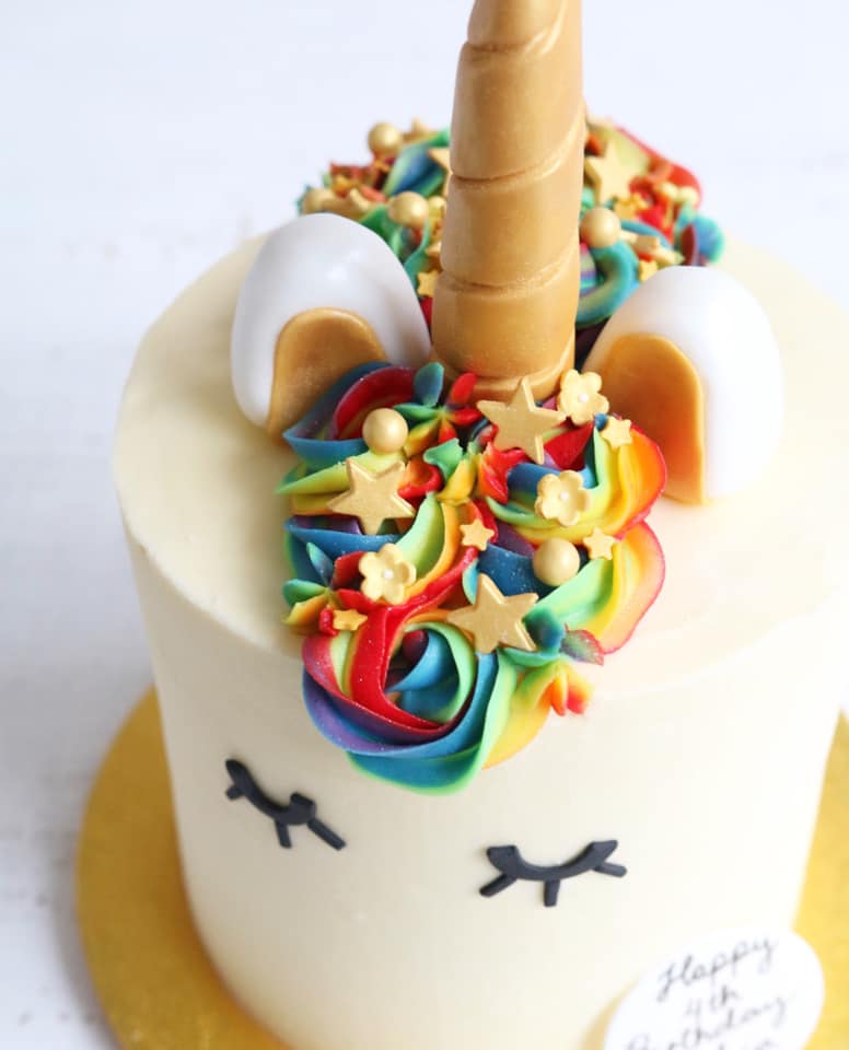 Rainbow Unicorn Cake