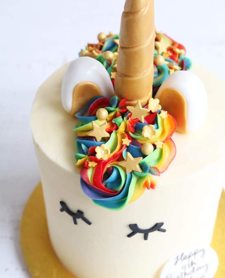 Rainbow Unicorn Cake