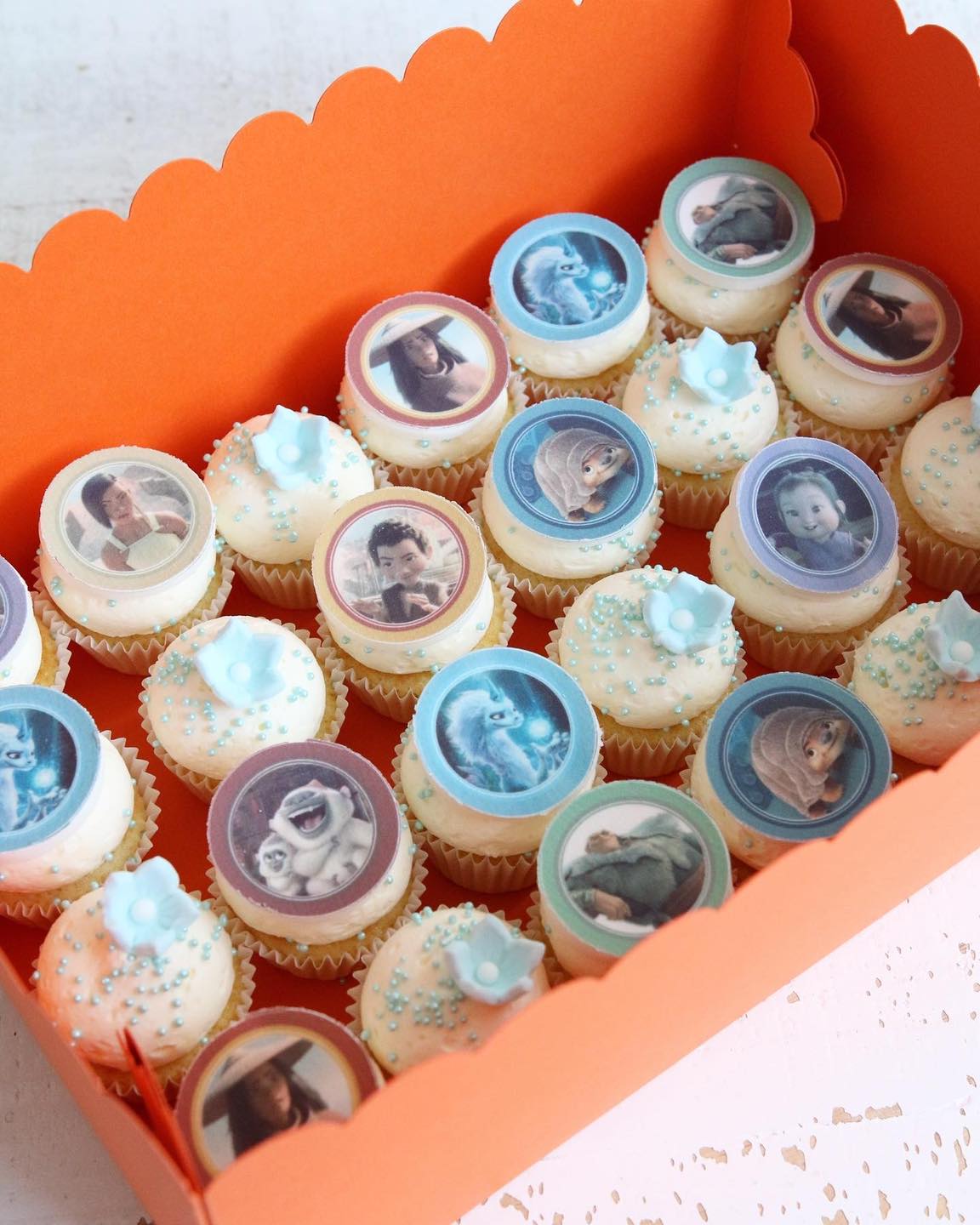 Raya and the Last Dragon Mini Cupcakes