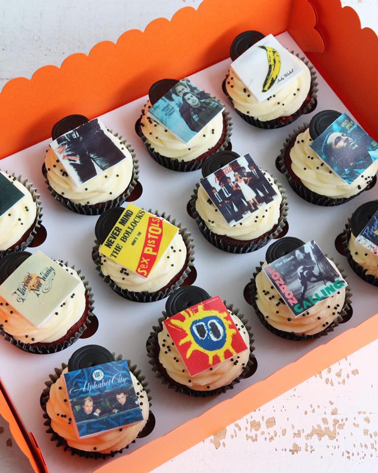 Album Record Sleeve Music Cupcakes