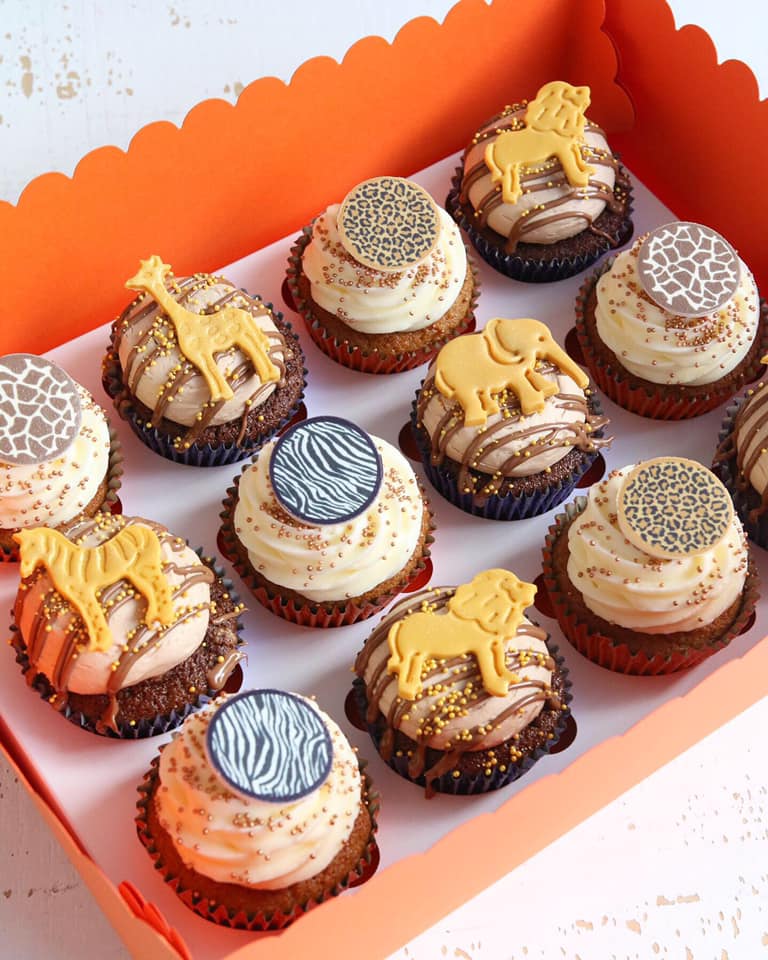 Safari Animal Print Cupcakes