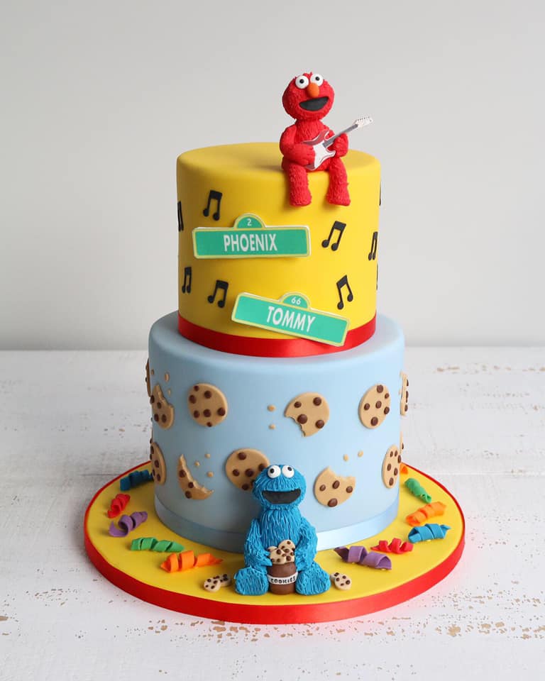 Fondant Sesame Street Cake