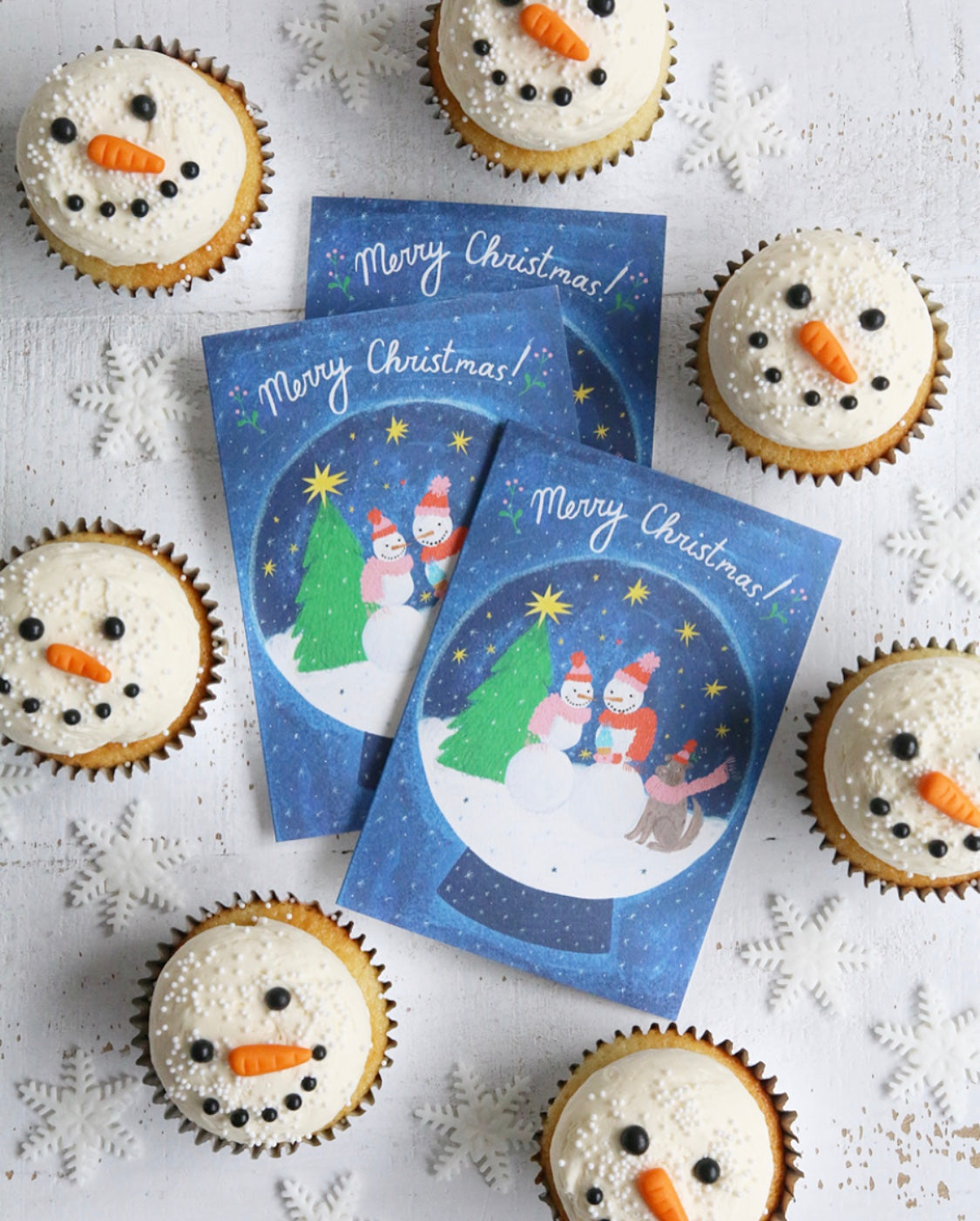 Merry Christmas Snowpeople Card