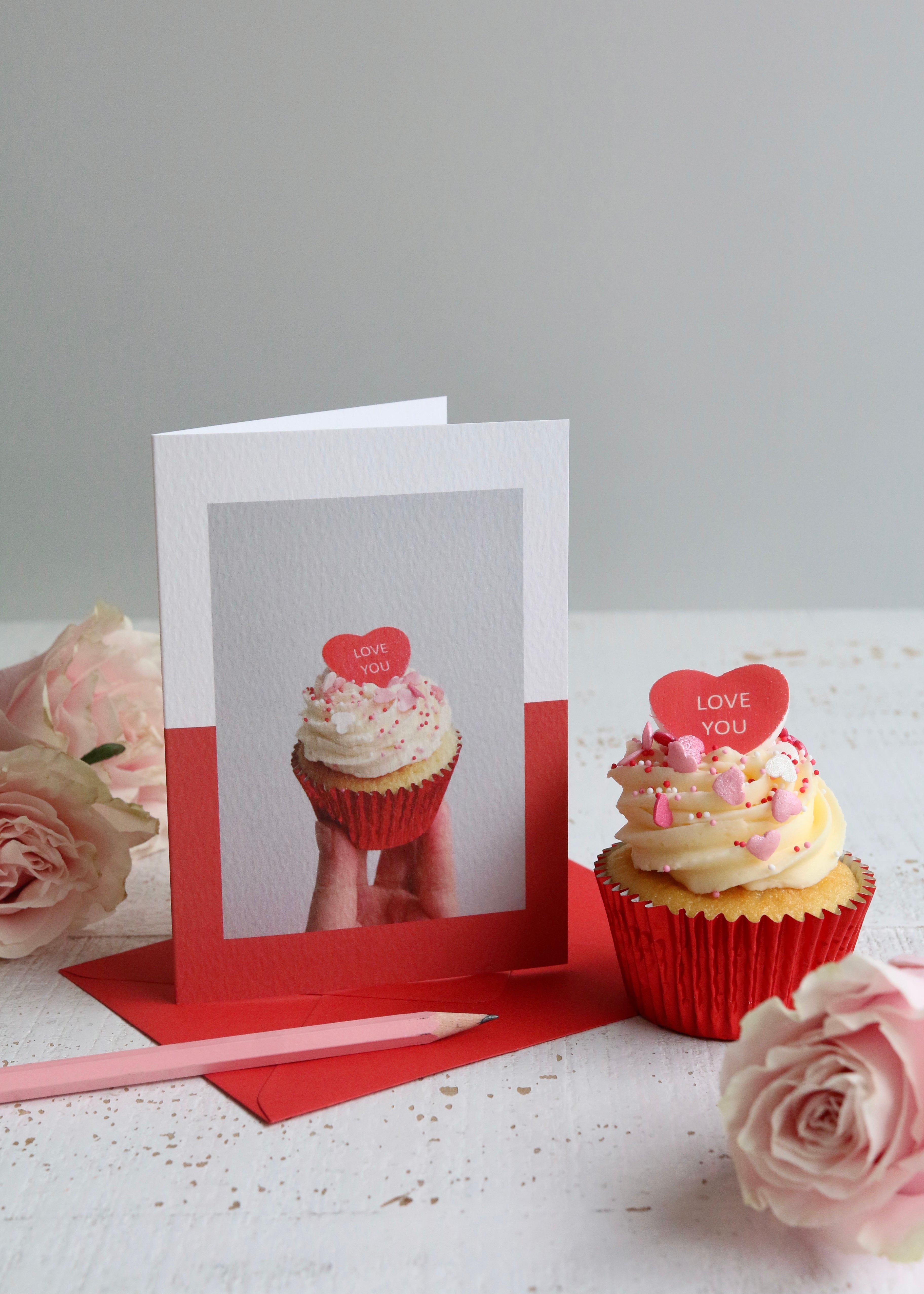 Love You Cupcake Photo Card