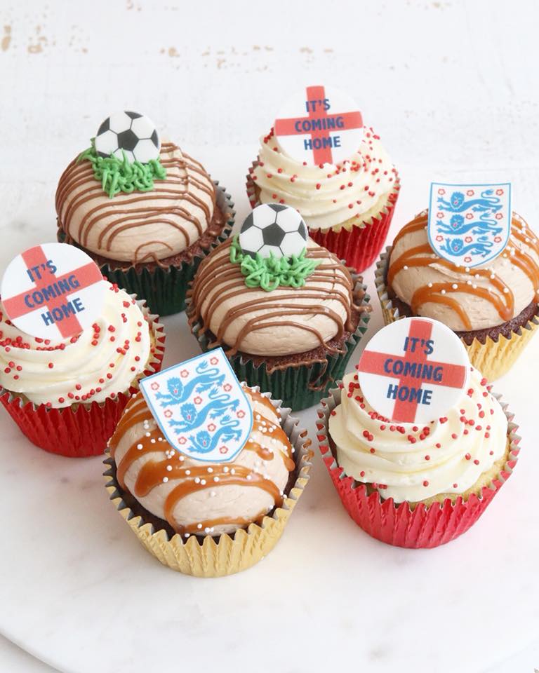 England Football Cupcakes