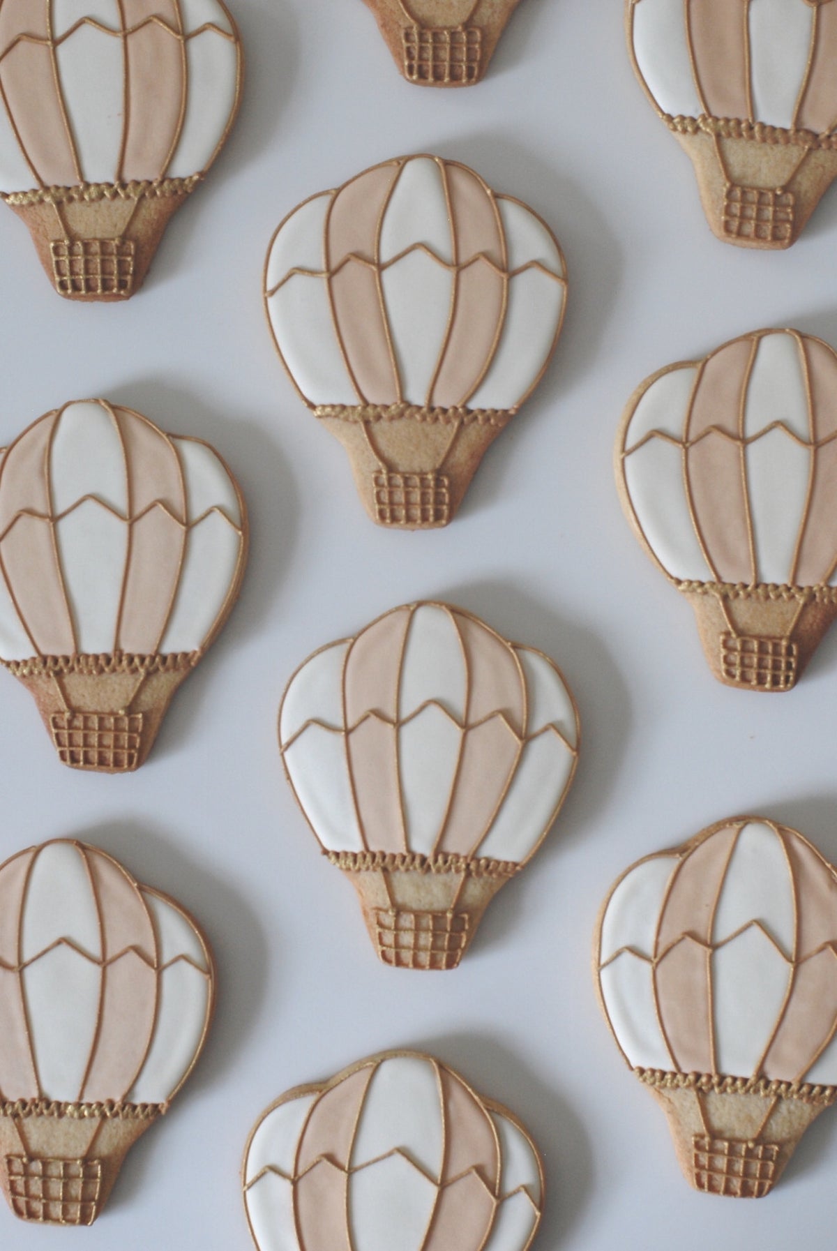 Hot Air Balloon Wedding Favour Biscuits