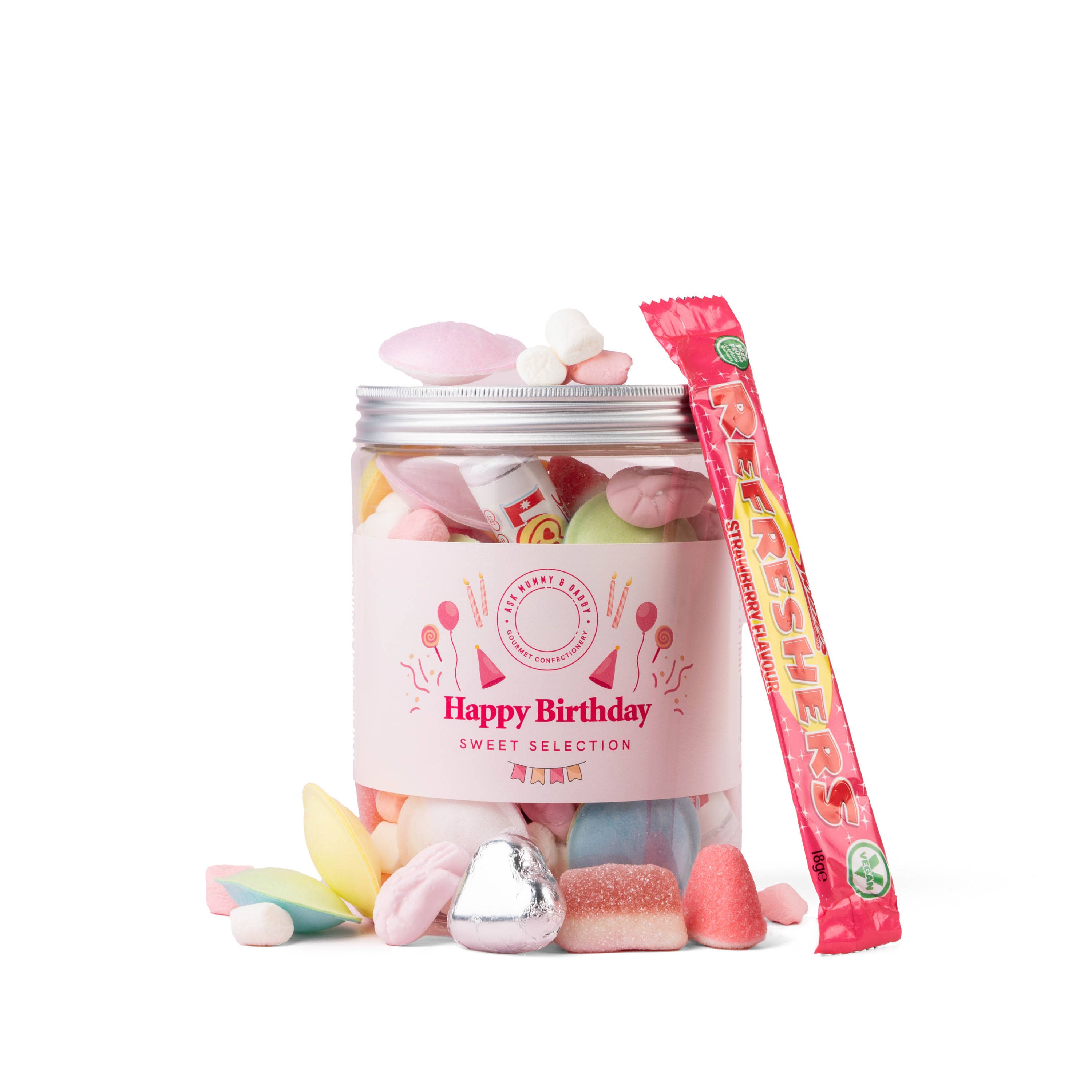 'Happy Birthday' Pink Sweetie Share Tub