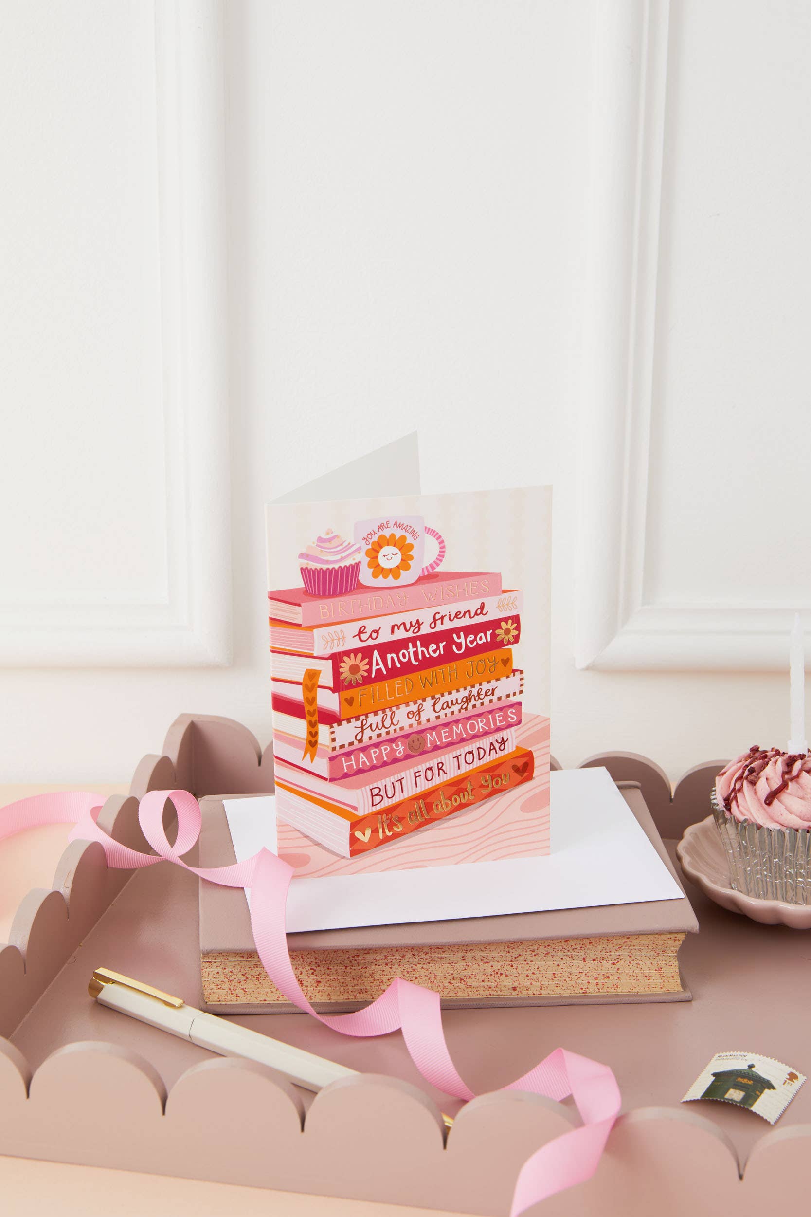 'Happy Birthday To My Friend' Bookish Birthday Card